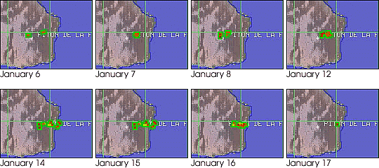 Der Vulkan Piton de la Fournaise auf R&eacute;union