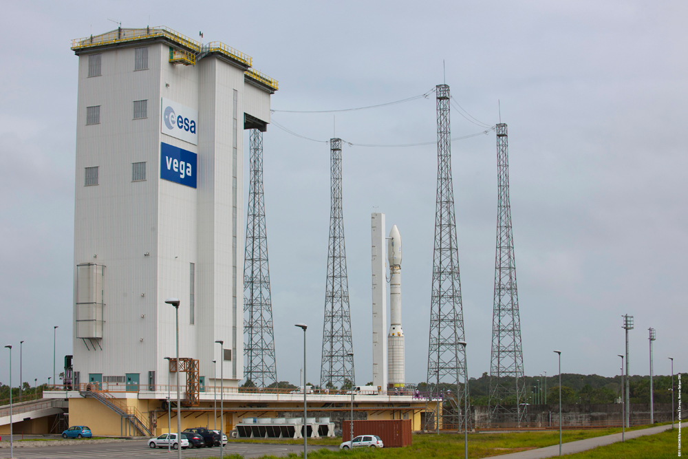 Vega - Grafische Darstellung vom Aufstieg der neuen Tr&auml;gerrakete f&uuml;r kleinere Lasten
