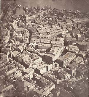 Boston 1860 vom Ballon