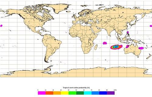 ECMWF TCFP vor W-Australien, Situation März 2025