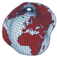 Geoid-Gestalt der Erde