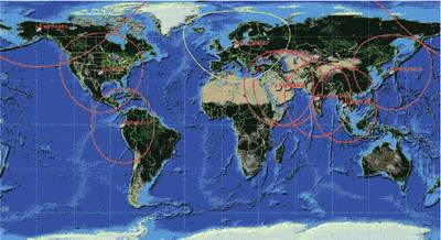 Datenempfangsstationen des IRS