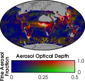 Global Aerosol Optical Depth and
Radius
